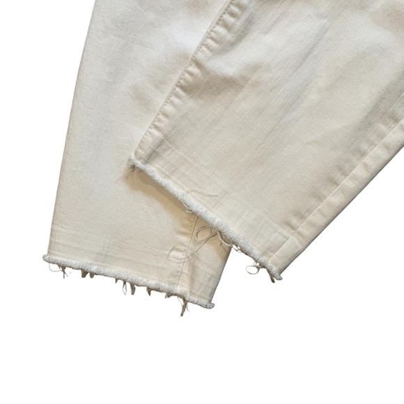 Articles of Society Carly Skinny Crop Distressed Jeans in Worn White, Sz 30 - Picture 9 of 16